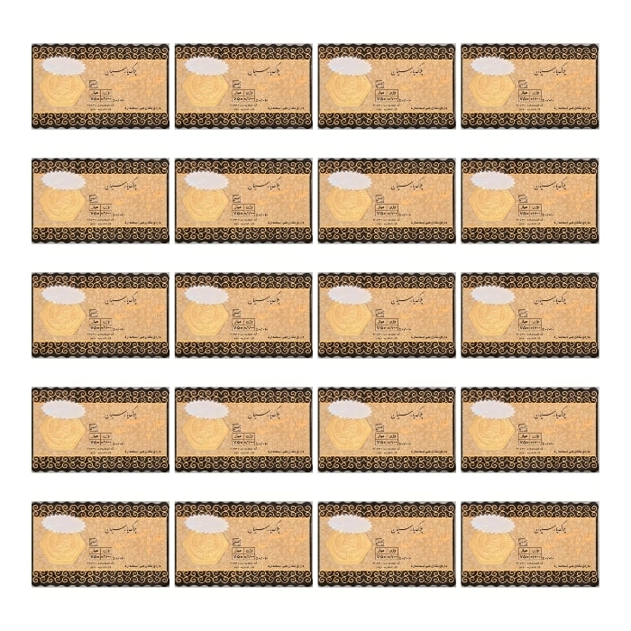 سکه طلا پارس 700 سوتی 18 عیار بسته 20 عددی