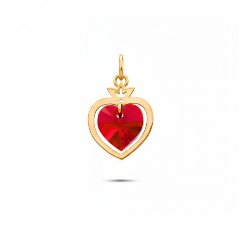 پلاک طلا 18 عیار انار و قلب یلدا