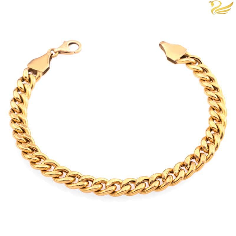 دستبند طلا 18 عیار طرح کارتیه 100 - تصویر 2