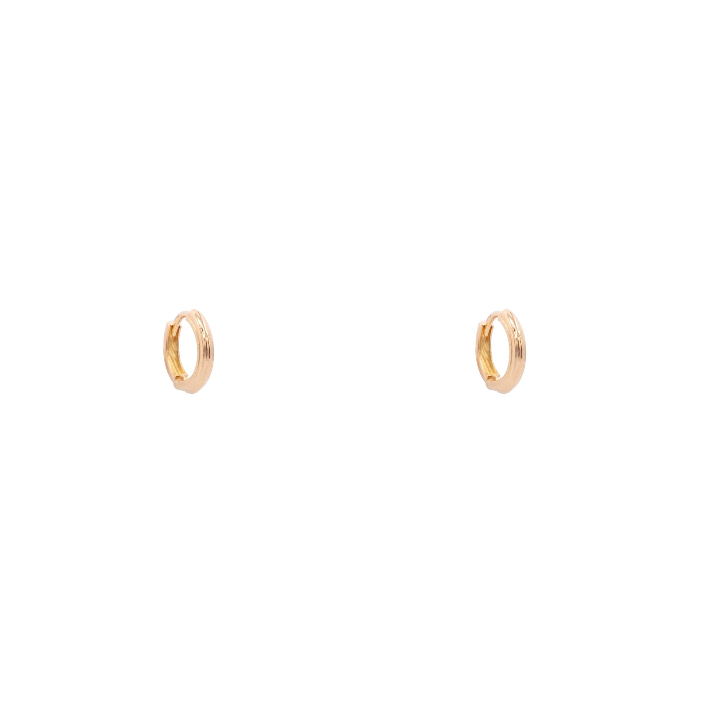 گوشواره طلا 18 عیار حلقه ای مینیمال - تصویر 3