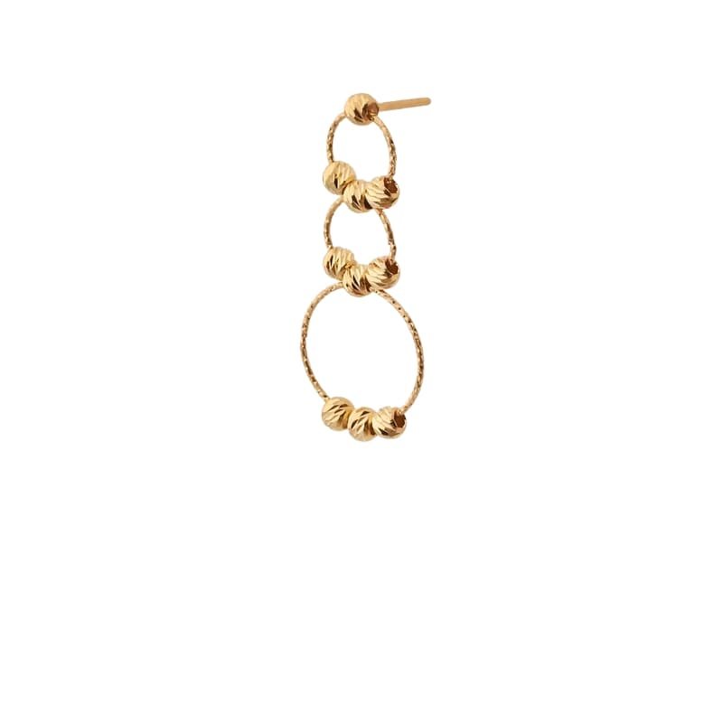 گوشواره میخی طلا 18 عیار زنانه  مدل البرنادو کد 8729 - تصویر 1