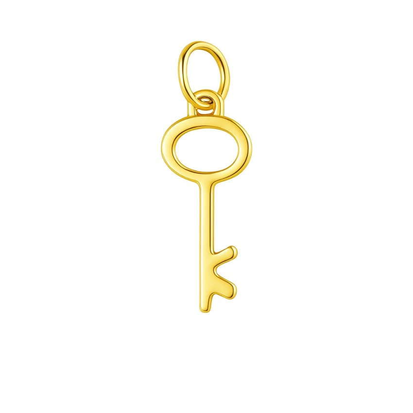 پلاک طلا ۱۸ عیار طرح کلید خانه
