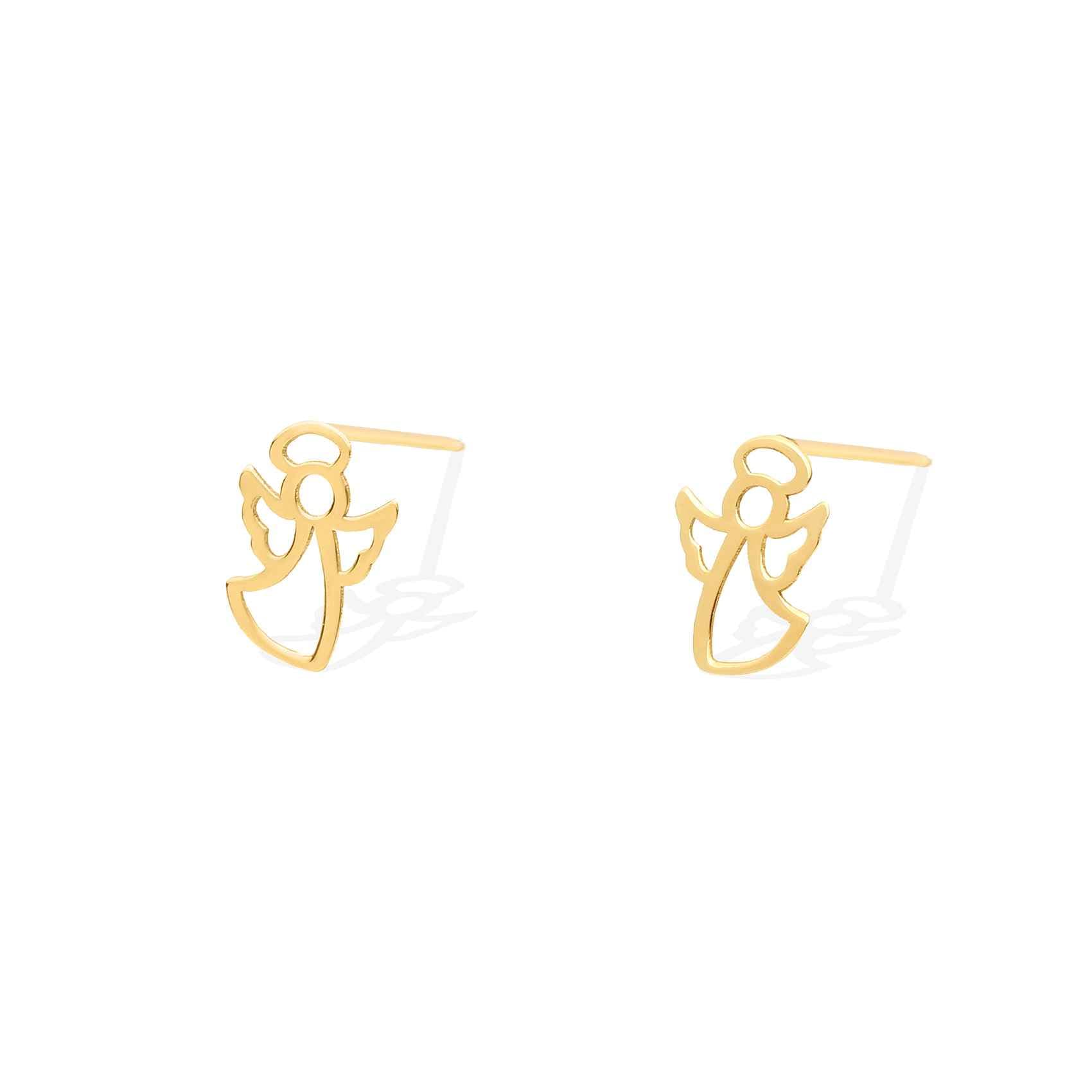 گوشواره طلا 18 عیار طرح انجل
