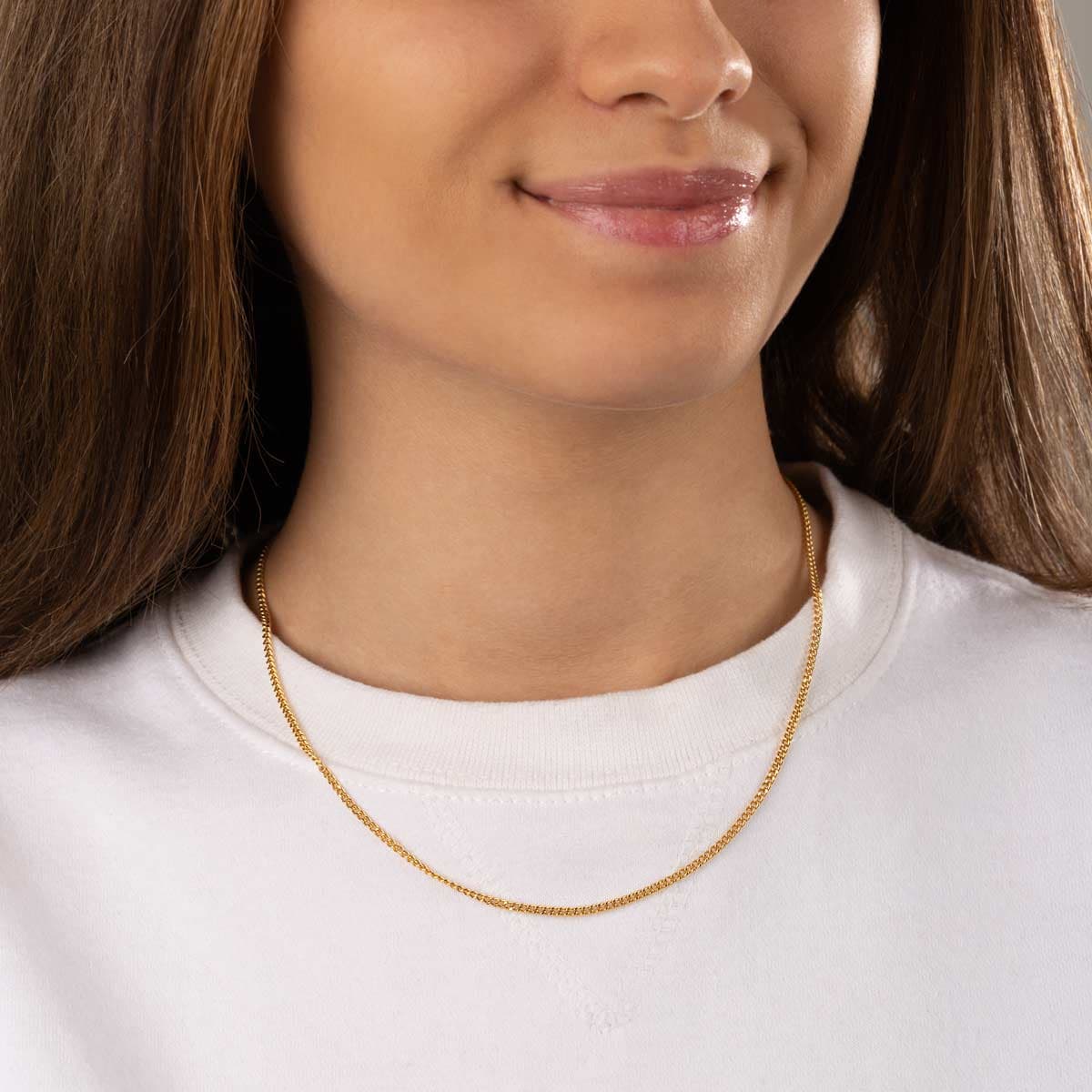 زنجیر طلا 18 عیار آکوا 50 40cm