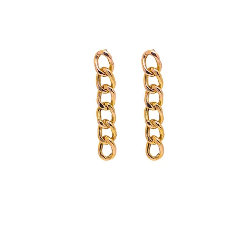 گوشواره طلا 18عیار طرح کارتیه ساده