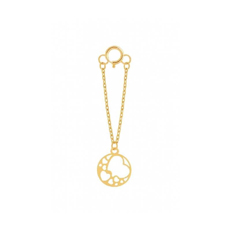 آویز ساعت طلا 18 عیار ضربان قلب