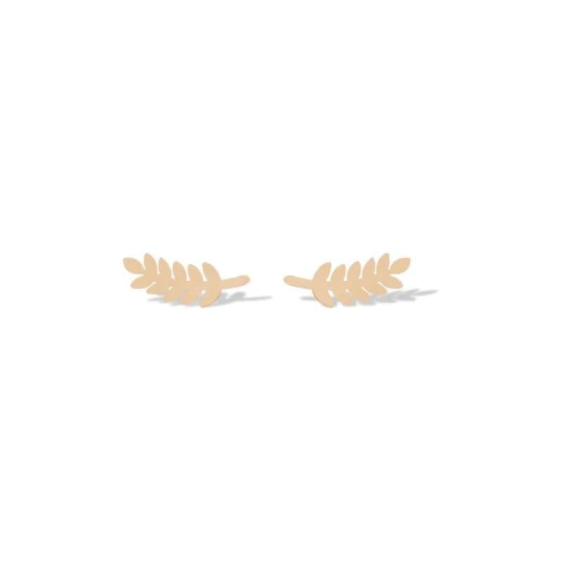 گوشواره طلا 18عیار طرح گندم
