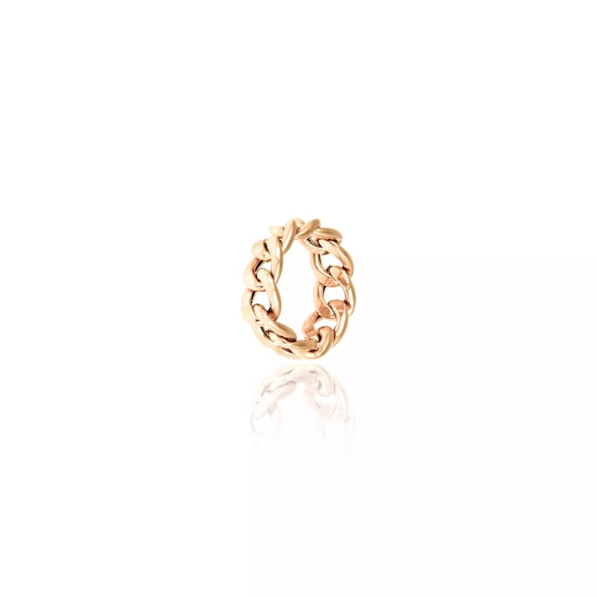 گوشواره حلقه ای کارتیه طلا 18 عیار