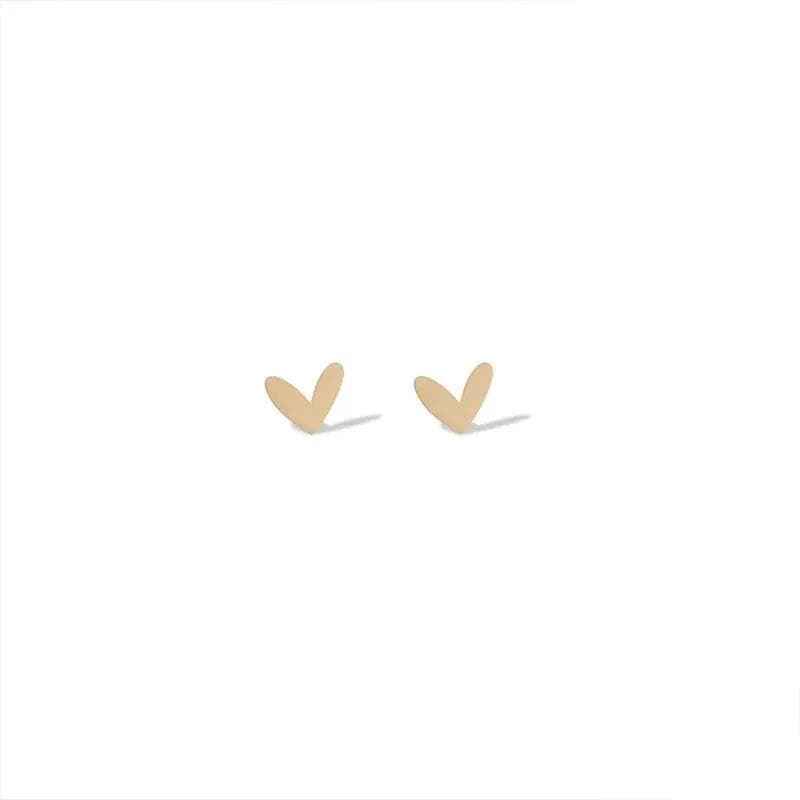 *گوشواره طلا 18عیار طرح قلب مینیمال
