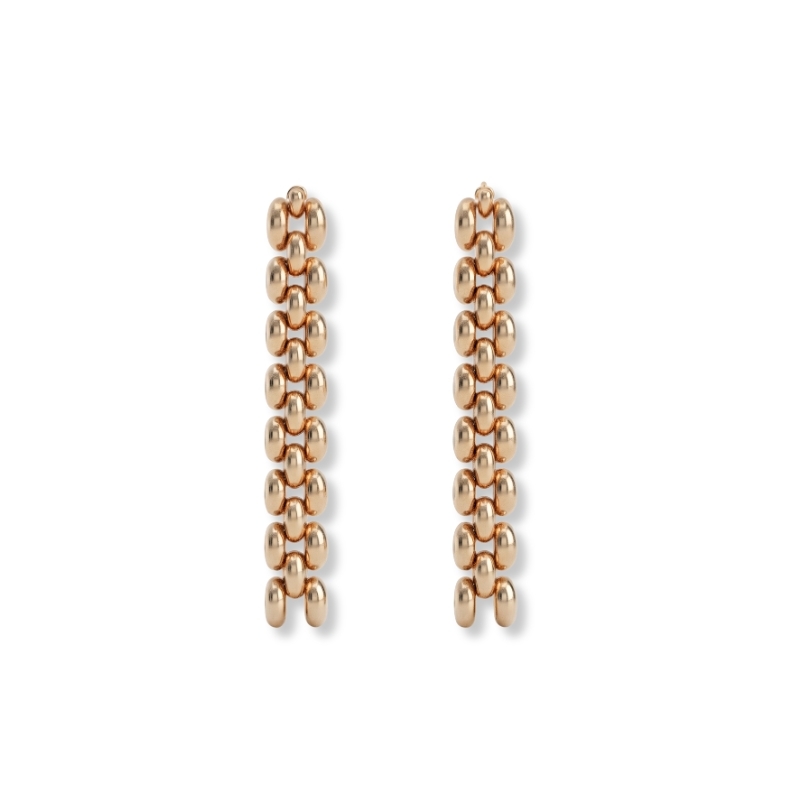 گوشواره طلا 18 عیار طرح رولکس خاویار