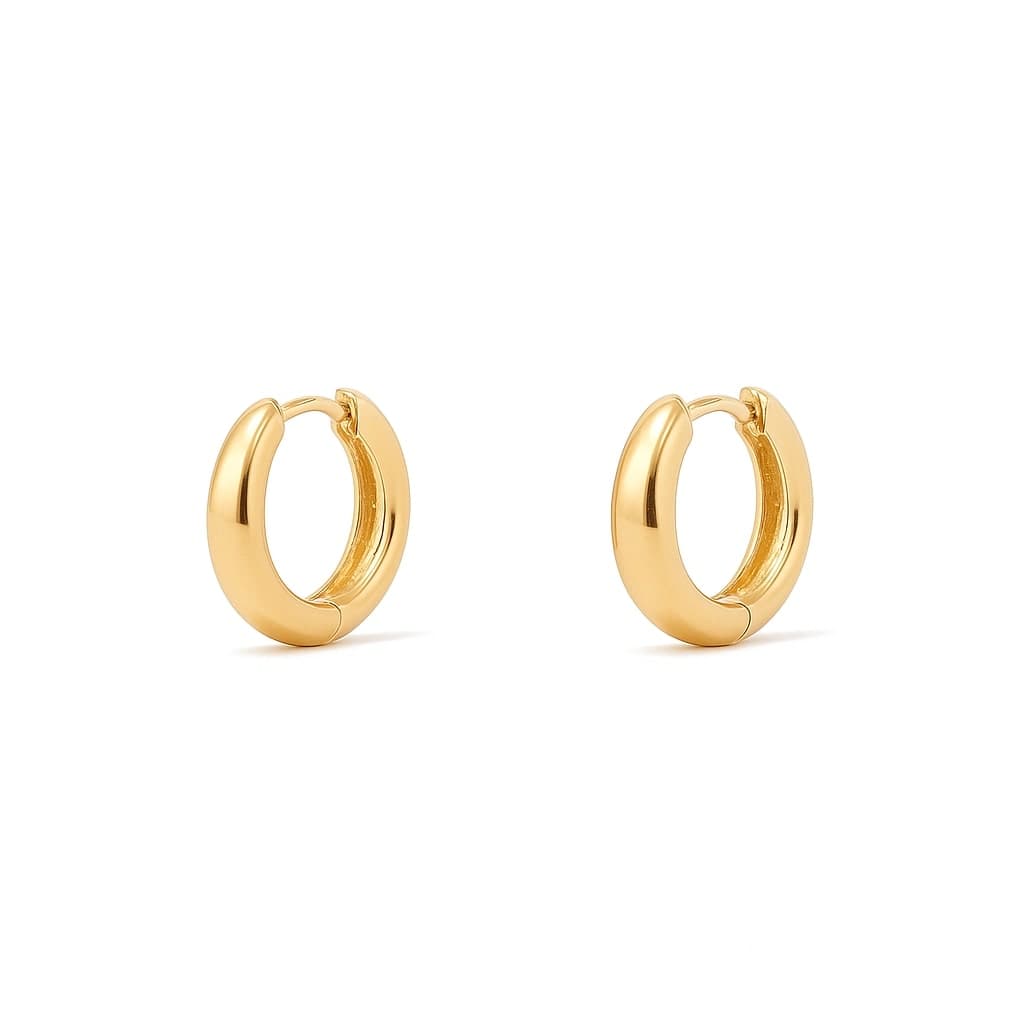 گوشواره طلا 18 عیار حلقه ای مینیمال