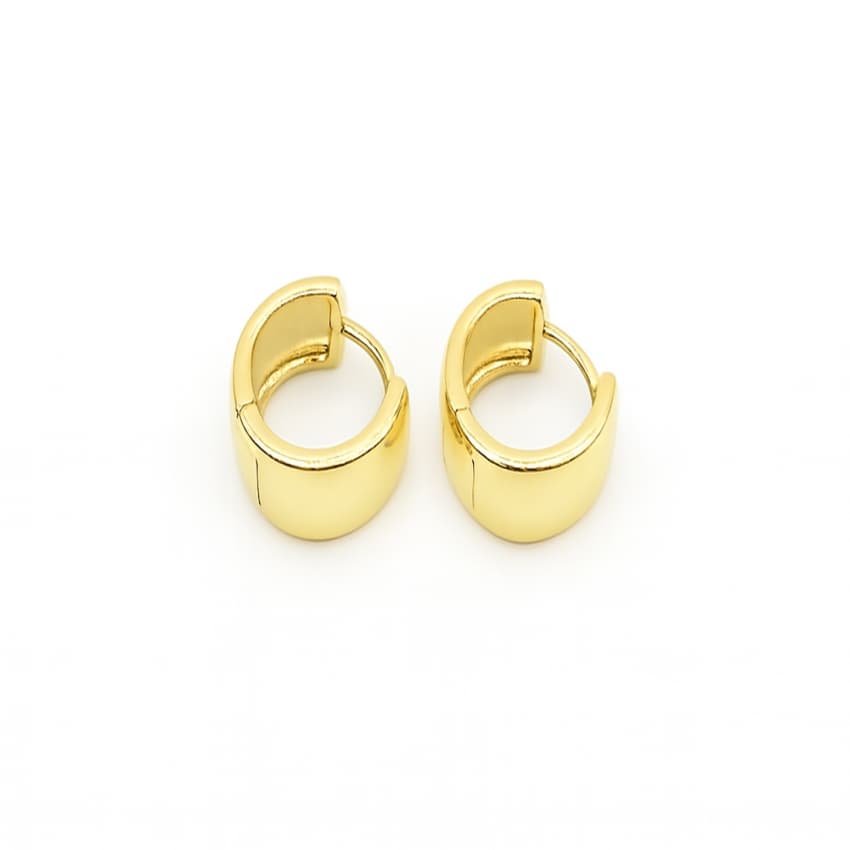 گوشواره طلا 18 عیار حلقه ای مدرن