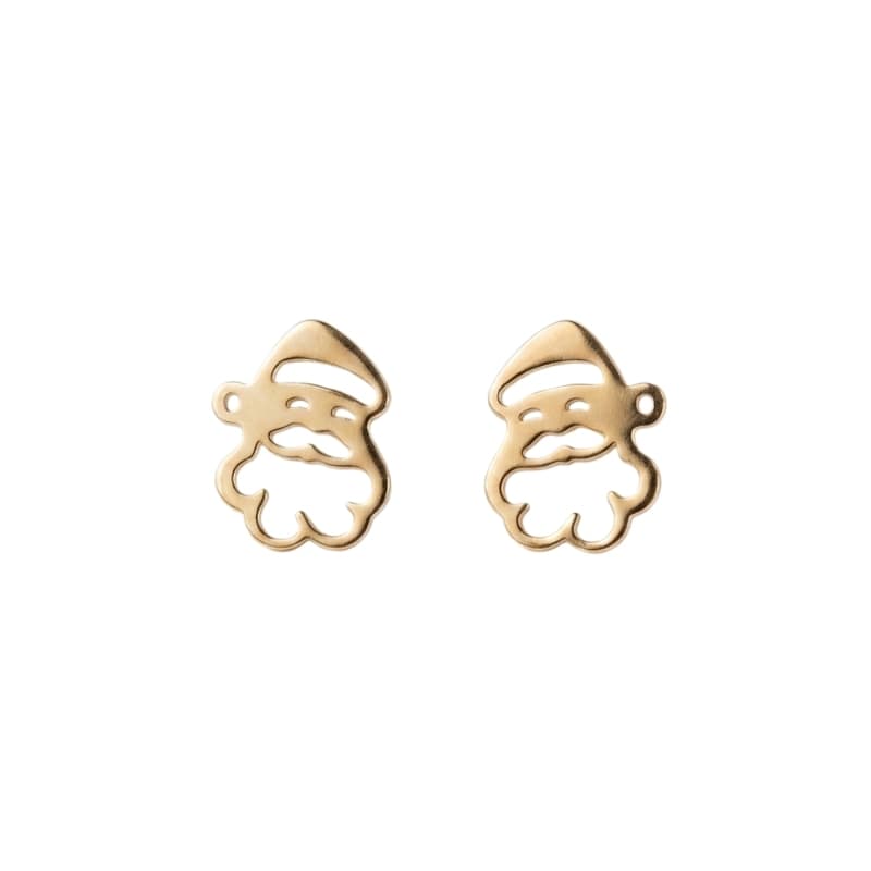 گوشواره طلا 18عیار طرح بابانوئل